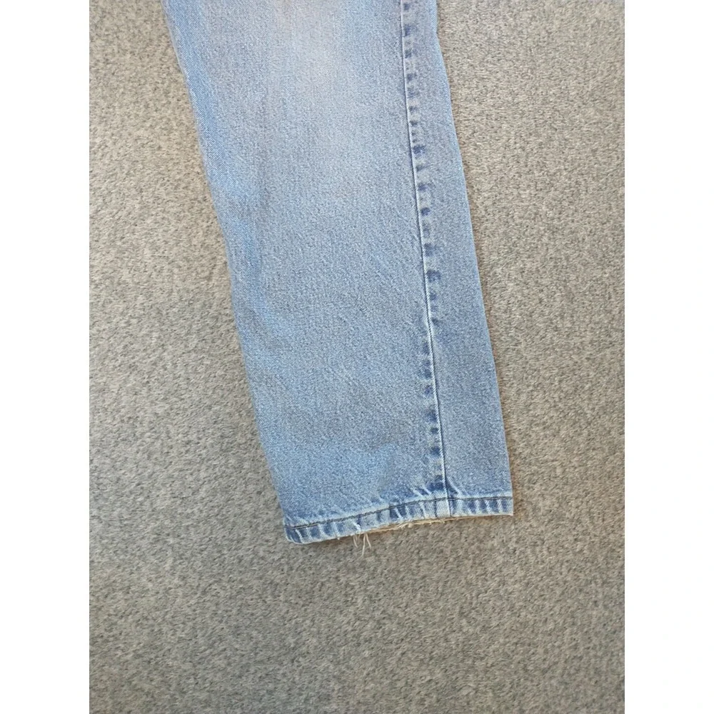 Wrangler Mens 9760WDR Light Wash Straight Leg Cotton Denim Jeans Blue 36x29
